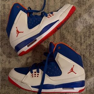 Jordan SC-1 Mens Sneakers in Blue, Orange, White